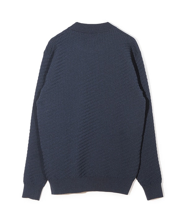 【COLE HAAN/コール ハーン】別注ブリスタージャガードハイゲージニットTEE<マシンウォッシャブル> 詳細画像 5