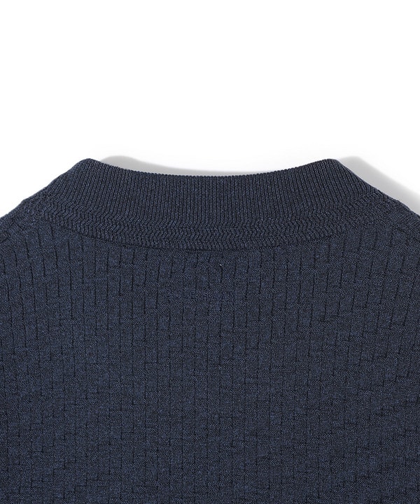 【COLE HAAN/コール ハーン】別注ブリスタージャガードハイゲージニットTEE<マシンウォッシャブル> 詳細画像 6