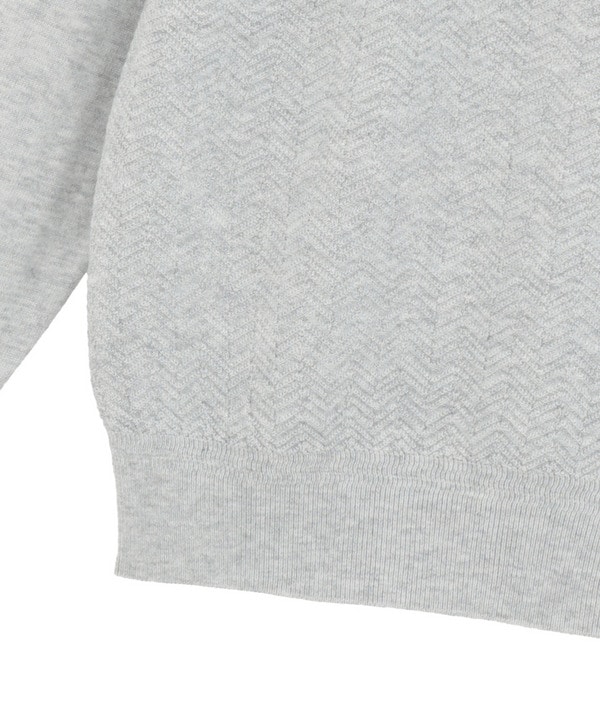 12Gジャカードモックネックニット 詳細画像 3