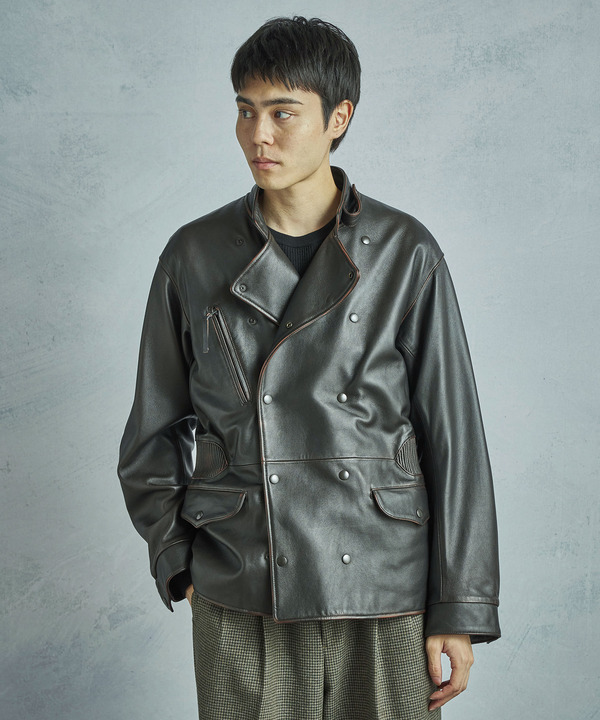 【50th Anniv . 菊池武夫】AGED SHEEPSKIN LEATHER JACKET  詳細画像 20