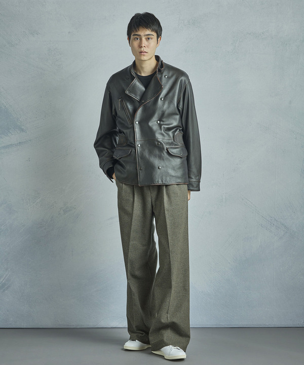 【50th Anniv . 菊池武夫】AGED SHEEPSKIN LEATHER JACKET  詳細画像 22