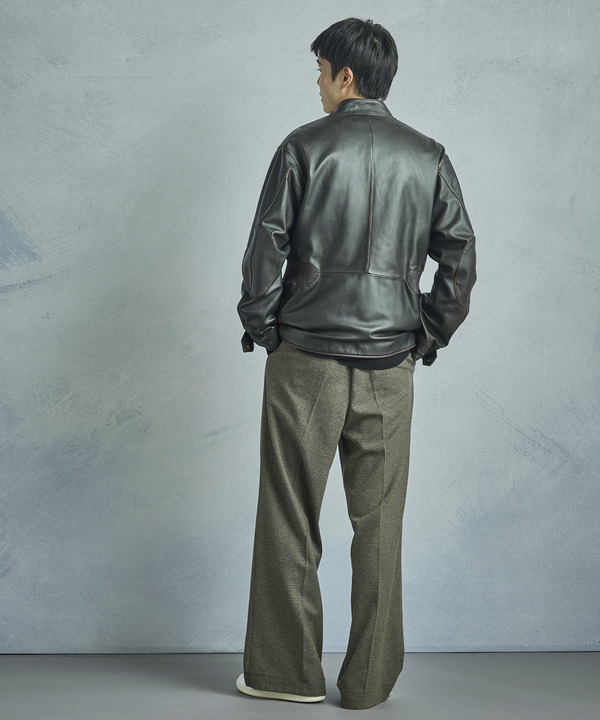 【50th Anniv . 菊池武夫】AGED SHEEPSKIN LEATHER JACKET  詳細画像 24