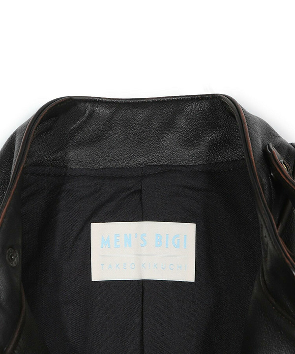 【50th Anniv . 菊池武夫】AGED SHEEPSKIN LEATHER JACKET  詳細画像 3