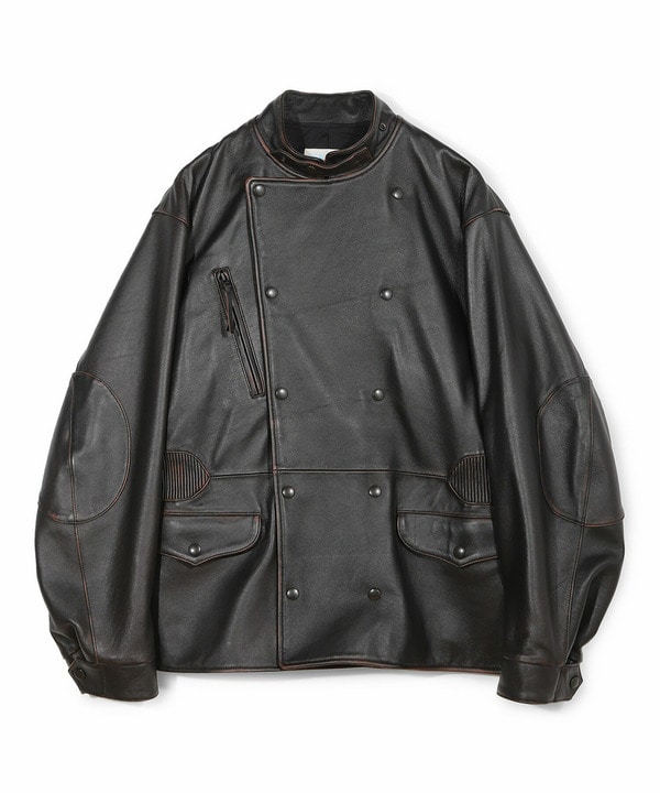【50th Anniv . 菊池武夫】AGED SHEEPSKIN LEATHER JACKET  詳細画像 ブラウン 1