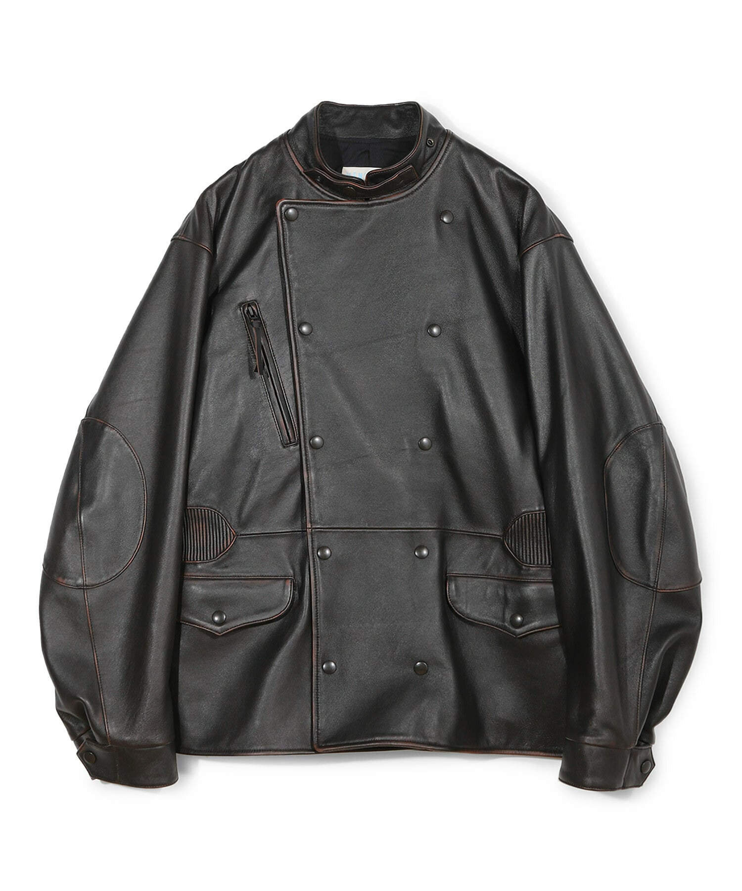 【極美品】MICHELANGELO イタリア シングル ライダージャケット XL EMMETI MASSIMO NAPPA CERATA マッシモ ナッパチェラータ