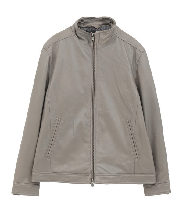 スタンドカラーシングルライダース 詳細画像 ベージュ 1