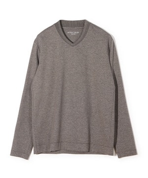 【ACTIVE TAILOR/アクティブテイラー】シルケットスムースVネック長袖Tシャツ