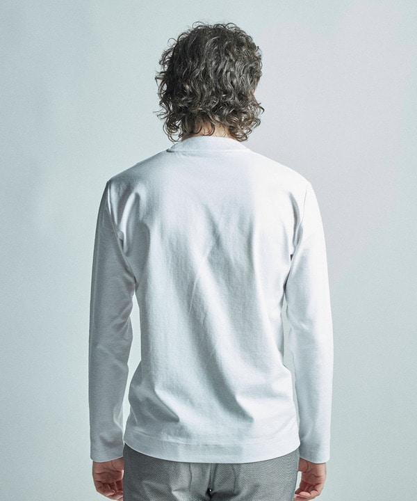 【ACTIVE TAILOR/アクティブテイラー】シルケットスムースVネック長袖Tシャツ 詳細画像 11