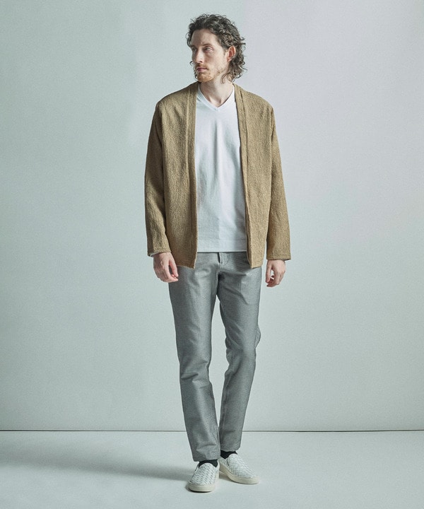 【ACTIVE TAILOR/アクティブテイラー】シルケットスムースVネック長袖Tシャツ 詳細画像 17