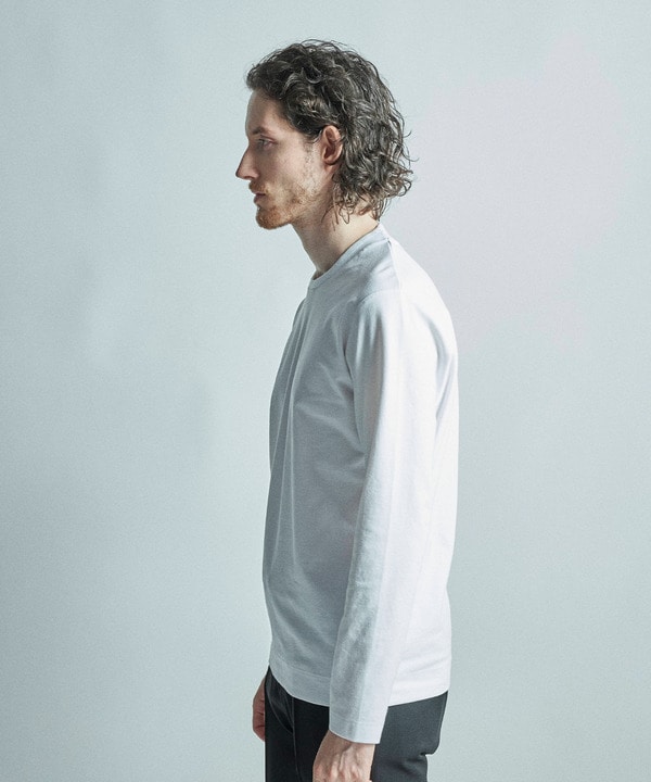 【ACTIVE TAILOR/アクティブテイラー】シルケットスムースクルーネック長袖Tシャツ 詳細画像 10