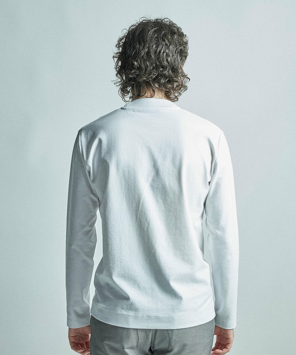 【ACTIVE TAILOR/アクティブテイラー】シルケットスムースクルーネック長袖Tシャツ 詳細画像 11