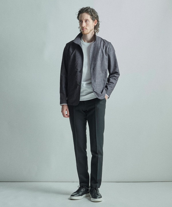 【ACTIVE TAILOR/アクティブテイラー】シルケットスムースクルーネック長袖Tシャツ 詳細画像 18
