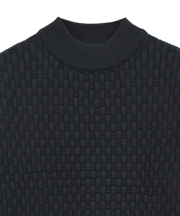 ニットコンビ モックネック長袖Tシャツ 詳細画像 11