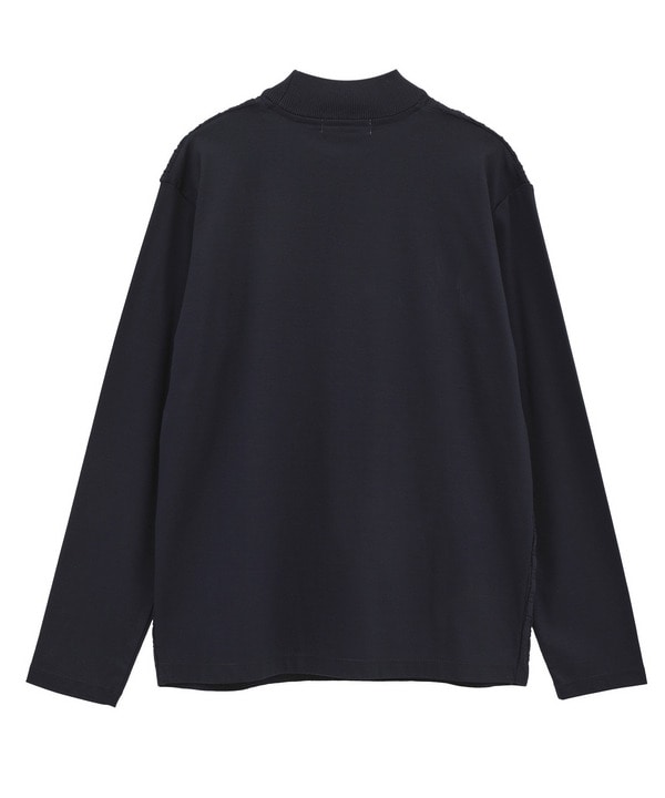 ニットコンビ モックネック長袖Tシャツ 詳細画像 4