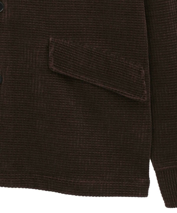 ベロア調コールワッフル カバーオールジャケット 詳細画像 12