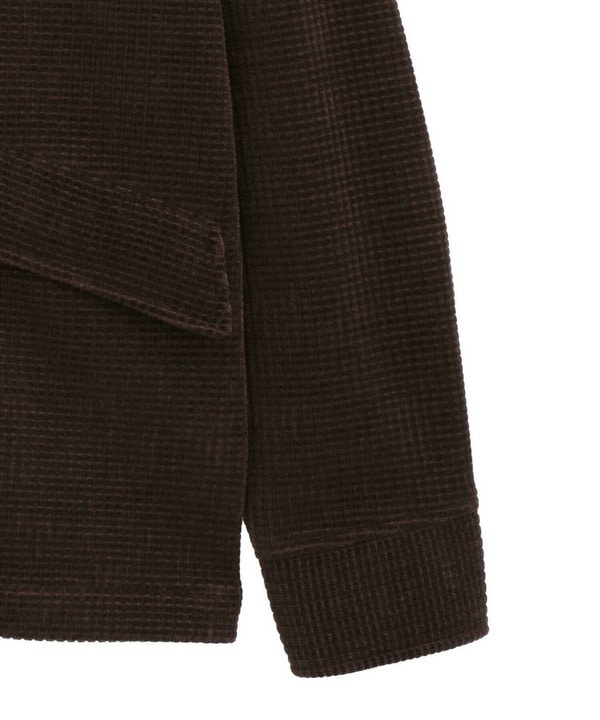 ベロア調コールワッフル カバーオールジャケット 詳細画像 13