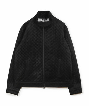 ベロアキルトステッチブルゾン