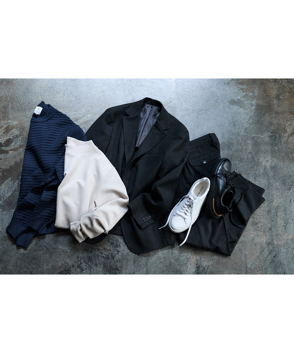 【COLE HAAN/コール ハーン】別注スエードタッチモックネックロングTシャツ 詳細画像 10