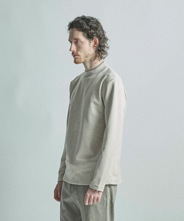 【COLE HAAN/コール ハーン】別注スエードタッチモックネックロングTシャツ 詳細画像 12