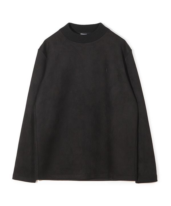 【COLE HAAN/コール ハーン】別注スエードタッチモックネックロングTシャツ 詳細画像 ブラック 1