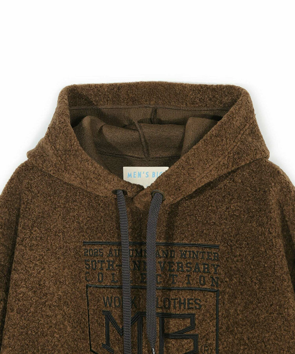 【50th Anniv . 菊池武夫】WOOL BOA HOODIE 詳細画像 1