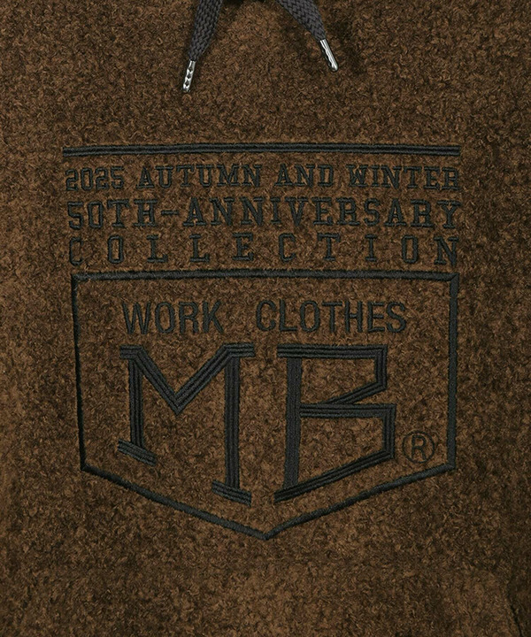 【50th Anniv . 菊池武夫】WOOL BOA HOODIE 詳細画像 2