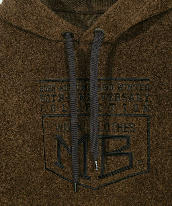 【50th Anniv . 菊池武夫】WOOL BOA HOODIE 詳細画像 4
