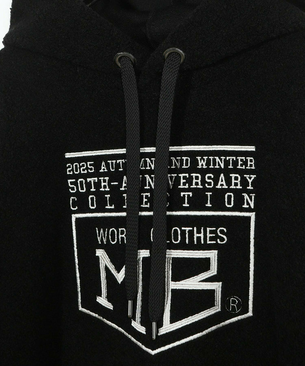 【50th Anniv . 菊池武夫】WOOL BOA HOODIE 詳細画像 5