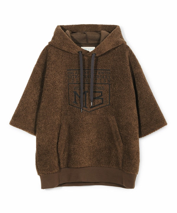 【50th Anniv . 菊池武夫】WOOL BOA HOODIE 詳細画像 ブラウン 1