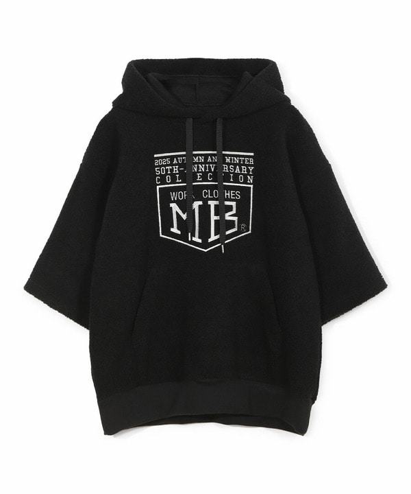 【50th Anniv . 菊池武夫】WOOL BOA HOODIE 詳細画像 ブラック 1