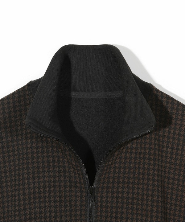【50th Anniv . 中田 慎介】 SUEDE LIKE/HOUND’S TOOTH TRACK JACKET 詳細画像 1