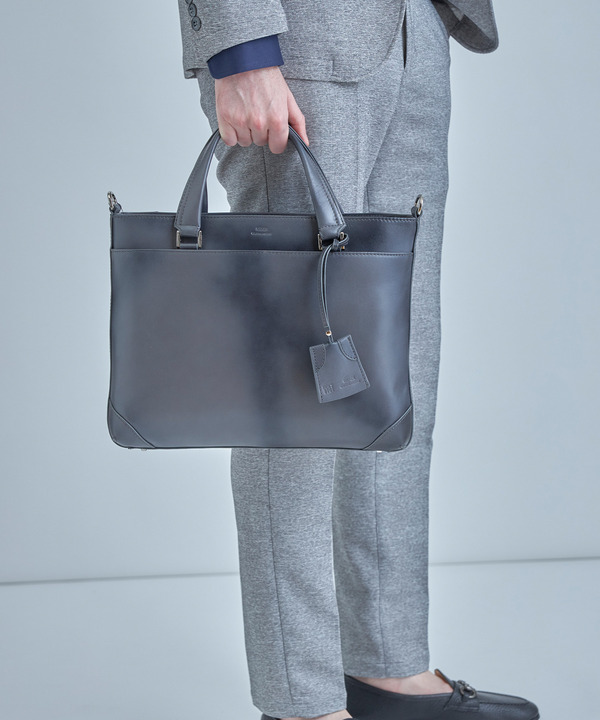 【SEEKER/シーカー】別注 ムラレザー2WAYブリーフケース 詳細画像 2