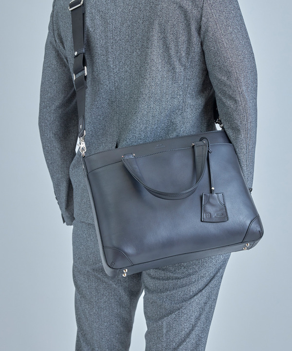 【SEEKER/シーカー】別注 ムラレザー2WAYブリーフケース 詳細画像 3