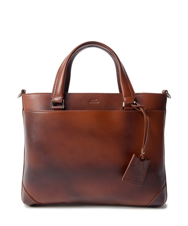 【SEEKER/シーカー】別注 ムラレザー2WAYブリーフケース 詳細画像 キャメル 1