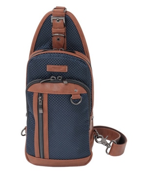 合皮切り替え ボディバッグ