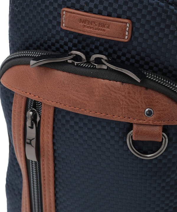 合皮切り替え ボディバッグ 詳細画像 4