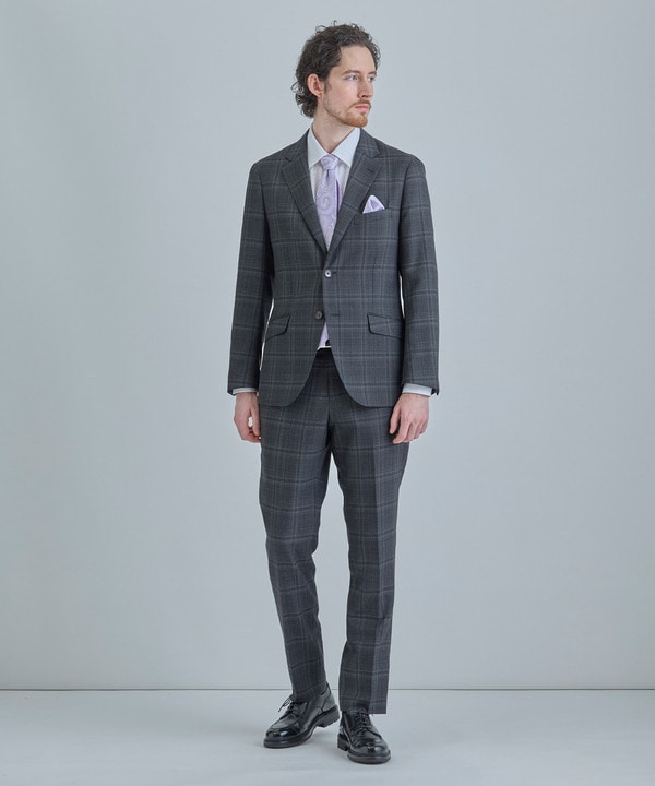 シャドーペイズリー&times;ドット柄シルクネクタイ 詳細画像 2