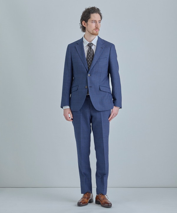 小紋グレンチェックxドット柄シルクネクタイ 詳細画像 3