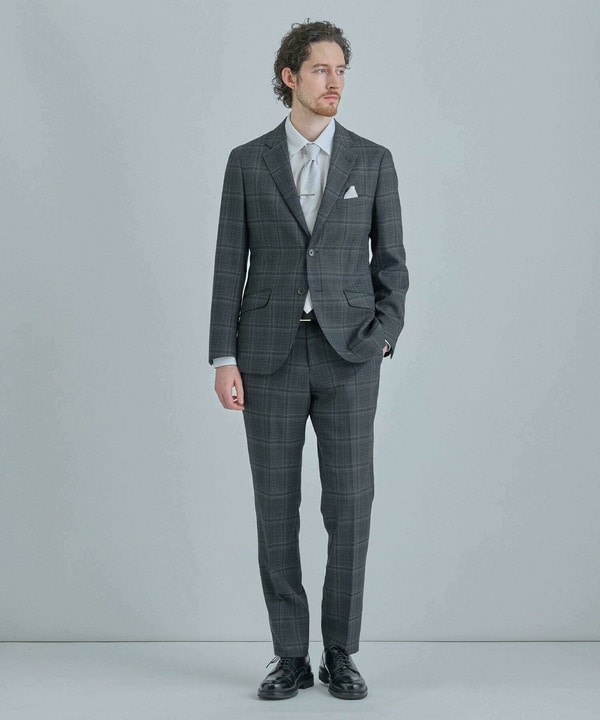 ジオメトリック柄xシャドー千鳥柄クレリックタイ 詳細画像 7