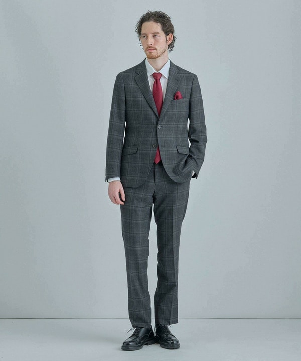 ジオメトリック柄xシャドー千鳥柄クレリックタイ 詳細画像 8