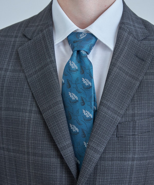 【TIE YOUR TIE /タイユアタイ】フローラル柄ネクタイ 詳細画像 3