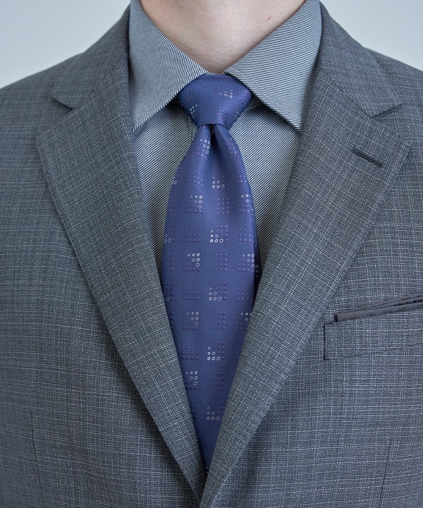 【TIE YOUR TIE /タイユアタイ】ヴィンテージ小紋柄ネクタイ 詳細画像 パープル 1