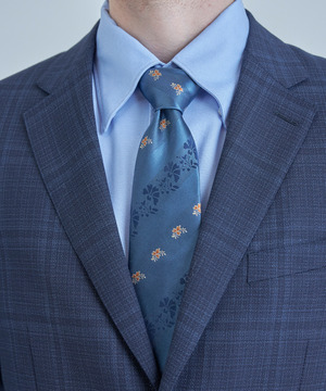 【TIE YOUR TIE /タイユアタイ】フローラルシャドーストライプ柄ネクタイ