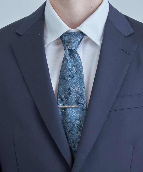 【TIE YOUR TIE /タイユアタイ】配色ペイズリー柄ネクタイ 詳細画像 ターコイズ 1