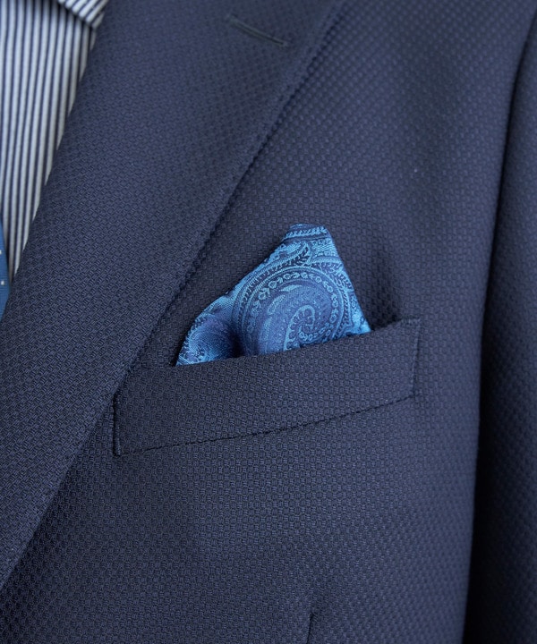 シャドーペイズリー柄シルクチーフ 詳細画像 5