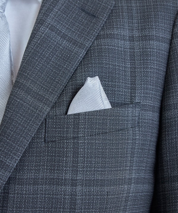 ジオメトリック柄シルクチーフ 詳細画像 7