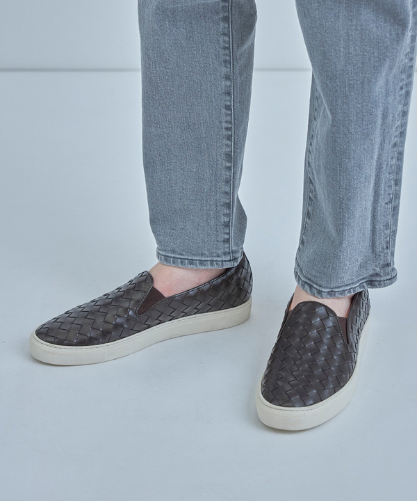 イントレチャートレザースニーカー 詳細画像 2