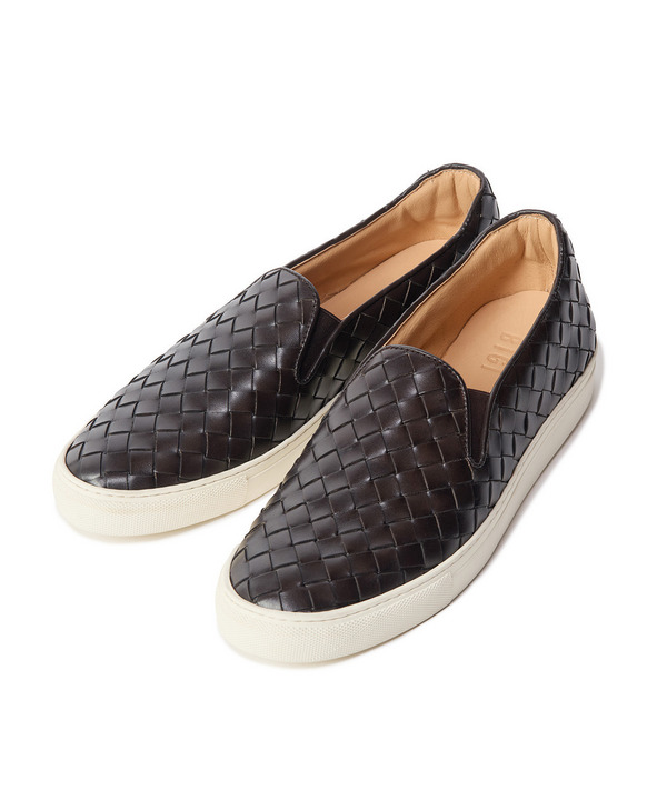 イントレチャートレザースニーカー 詳細画像 ダークブラウン 1