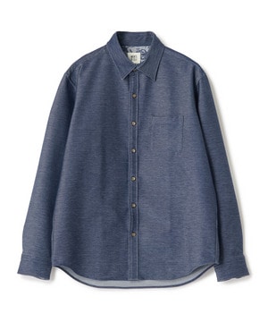 デニムジャージ シャツブルゾン＜ストレッチ＞