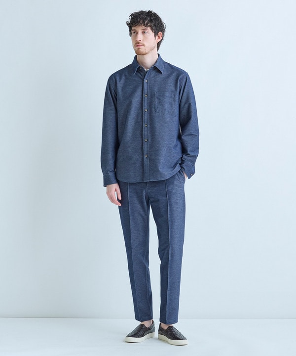 デニムジャージ シャツブルゾン＜ストレッチ＞ 詳細画像 16